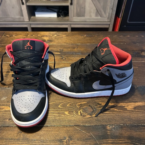 Jordan Other - Jordan Sneakers Black and Gray with Red Accents